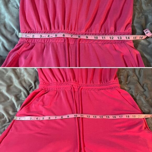 Red Dress Boutique Ces Femme Flirt With Fun Hot Pink Jumpsuit M NWOT - Picture 11 of 11